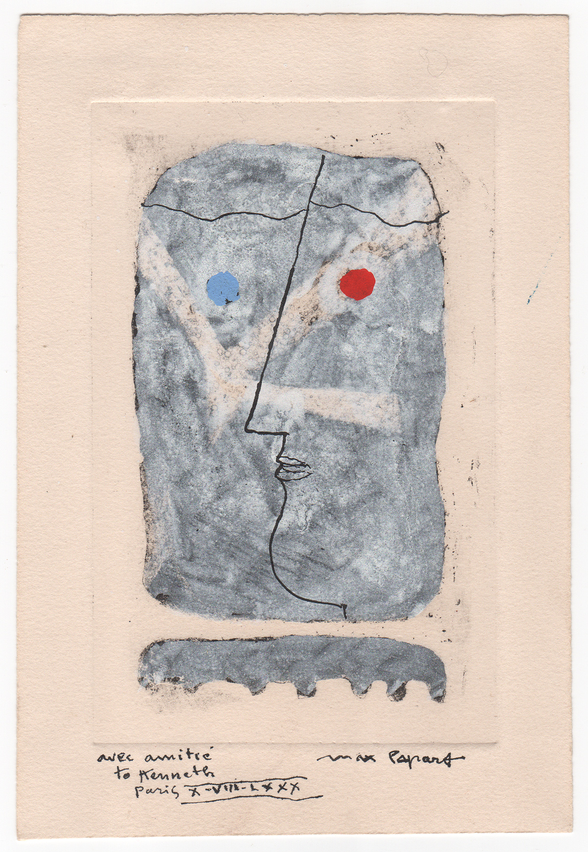 Max Papart, Homme - Oiseau